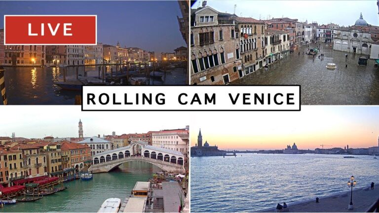 🔴 LIVE 24/7  Rolling Cam Venice – The most beautiful Live Cam in Venice Italy – Livecam en direct