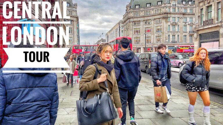 London Walk – Busy Afternoon West End London Walking Tour (▶50min) 4K HDR
